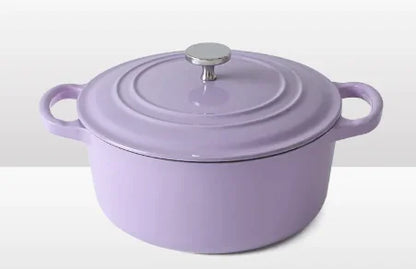 Iron Workshop Enamel Soup Pot Thickened Cast Pot
