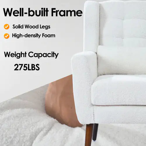 Modern Upholstered Chairs - White
