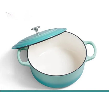 Iron Workshop Enamel Soup Pot Thickened Cast Pot